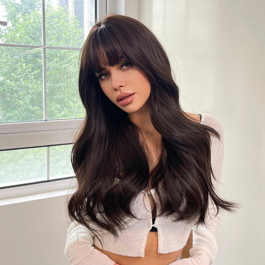 Brown Curly Wig