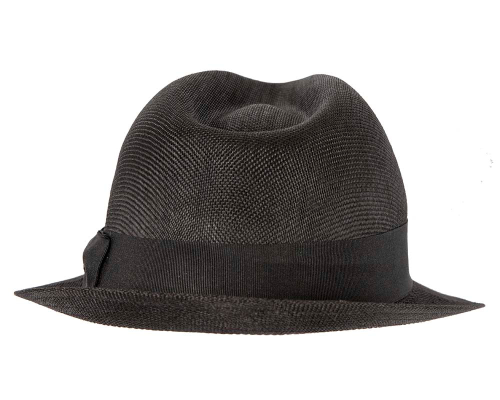 Black Fedora Homburg Hat