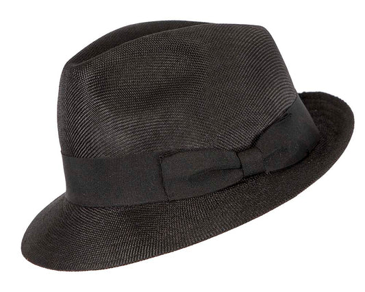 Black Fedora Homburg Hat