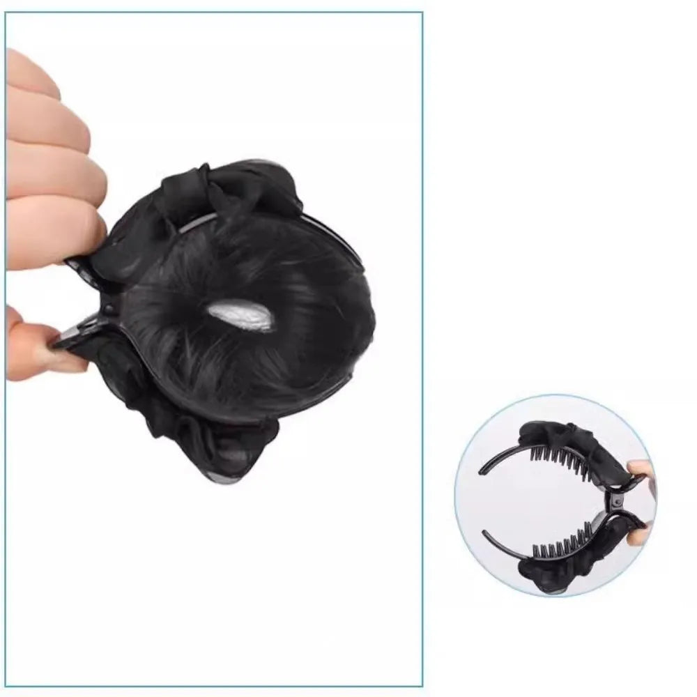 Synthetic Flower Bud Hair Volume Wig Clips