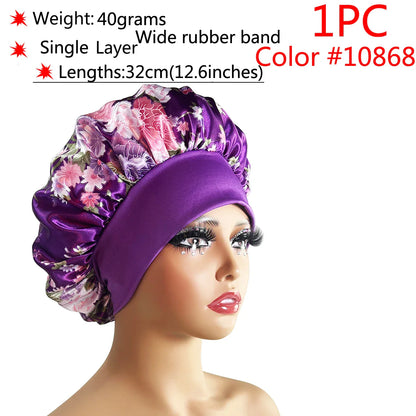 Adjustable Satin Sleep Bonnet