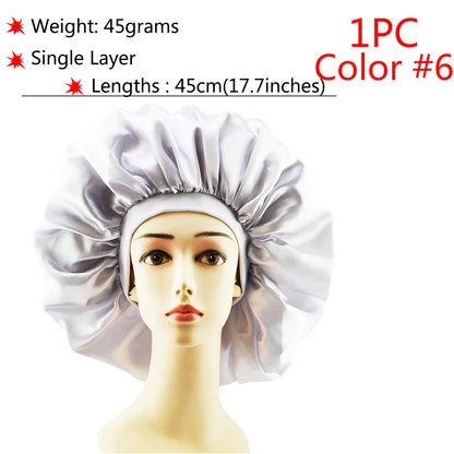 Adjustable Satin Sleep Bonnet