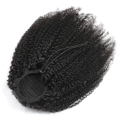 Afro Kinky Curly Clip In Ponytail Extensions