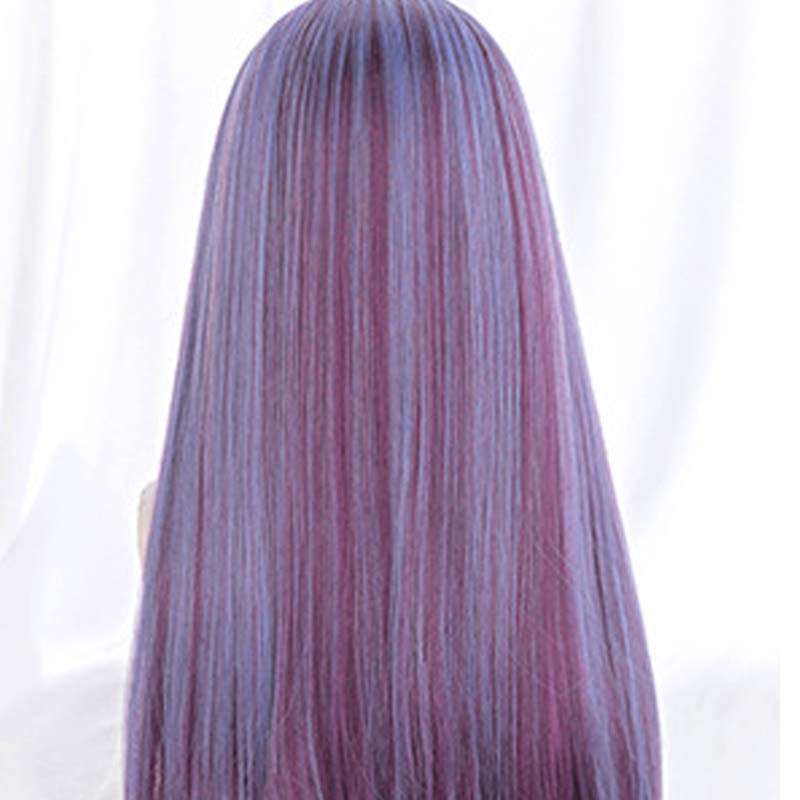 Gradient Long Straight Hair Women's Wig