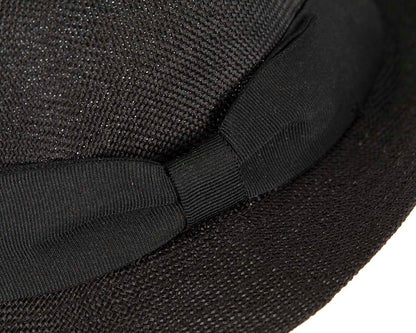 Black Fedora Homburg Hat