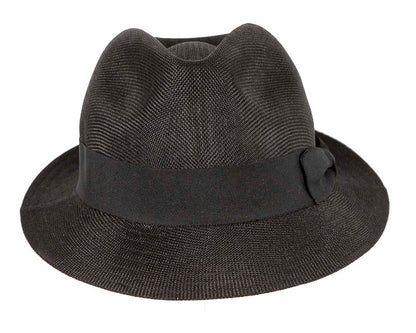 Black Fedora Homburg Hat