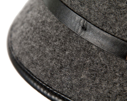 Grey cloche hat