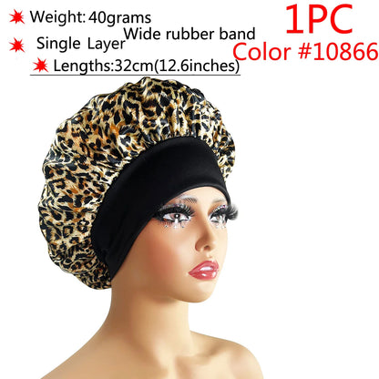Adjustable Satin Sleep Bonnet