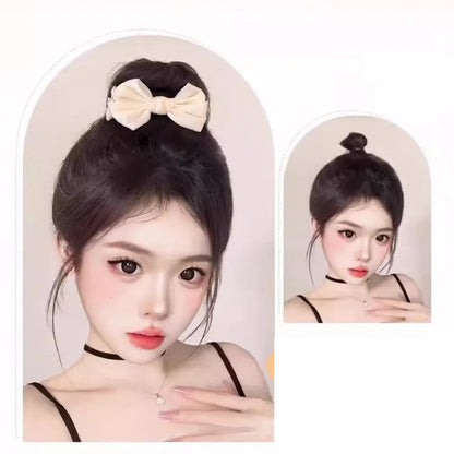 Synthetic Flower Bud Hair Volume Wig Clips