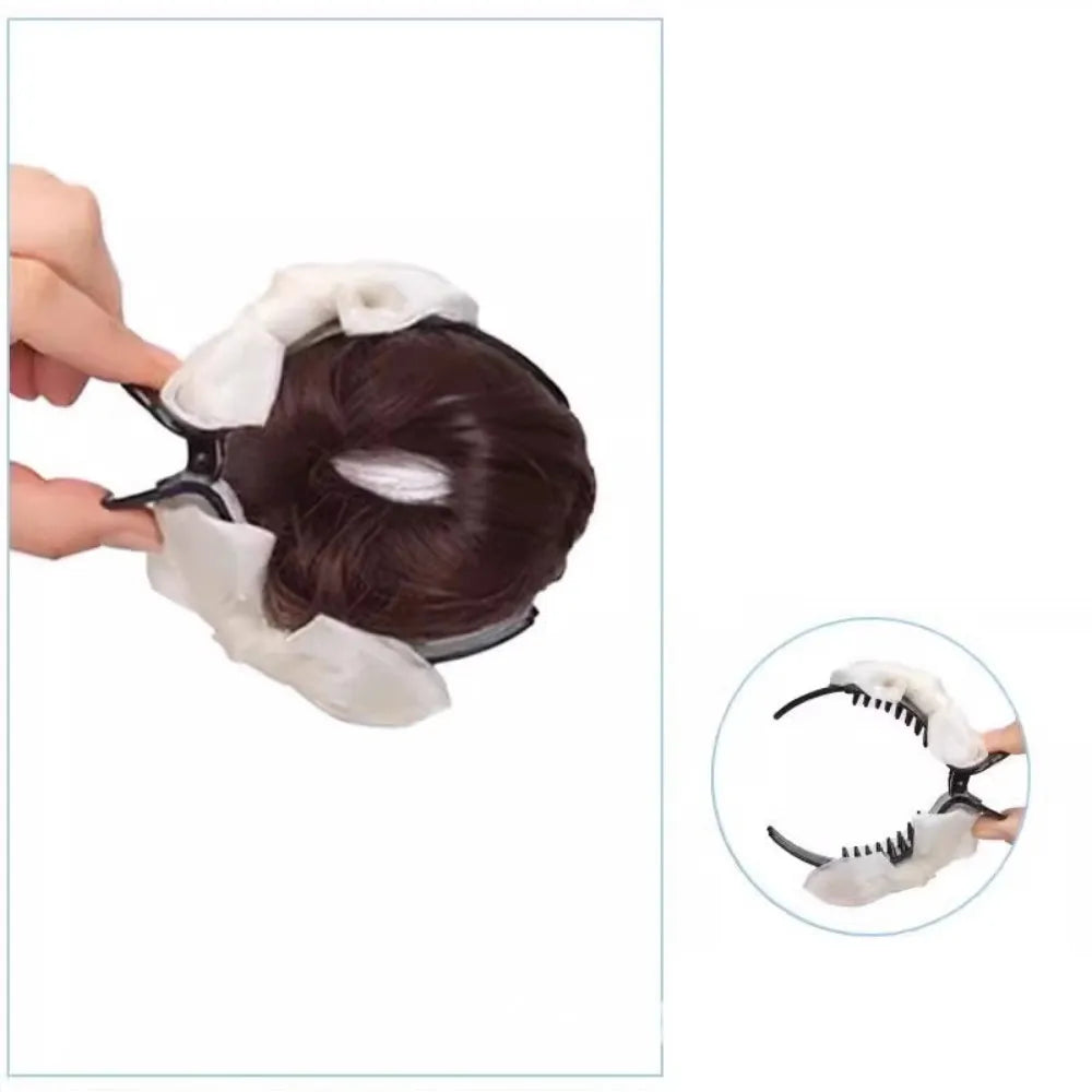 Synthetic Flower Bud Hair Volume Wig Clips