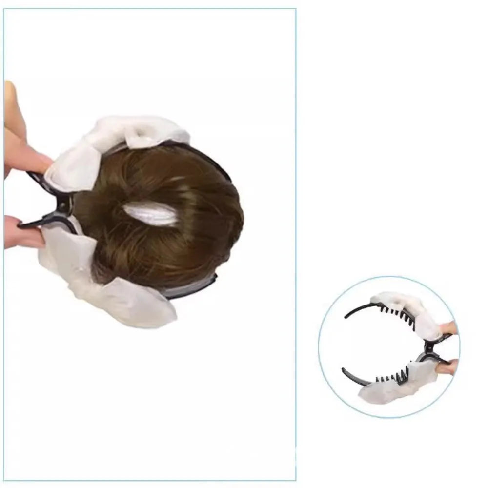 Synthetic Flower Bud Hair Volume Wig Clips