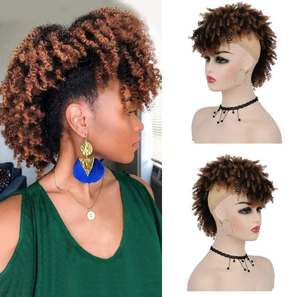 Synthetic High Puff Afro Mohawk Ponytail Extension