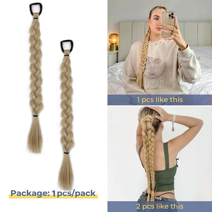 Synthetic Long Twist Braid Ponytail Extensions