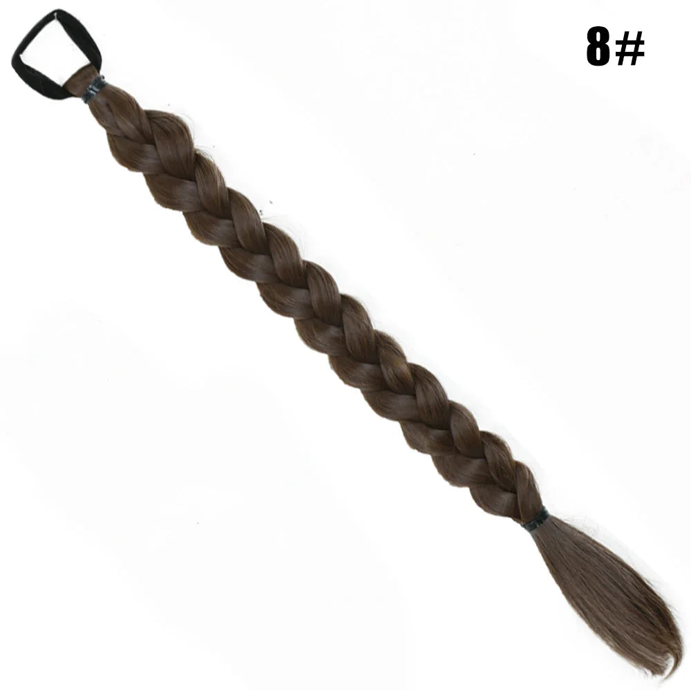 Synthetic Long Twist Braid Ponytail Extensions