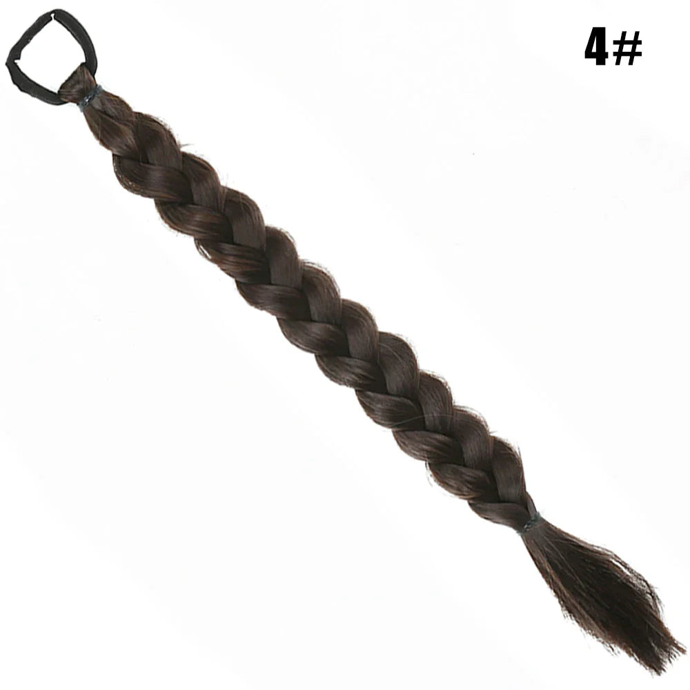 Synthetic Long Twist Braid Ponytail Extensions