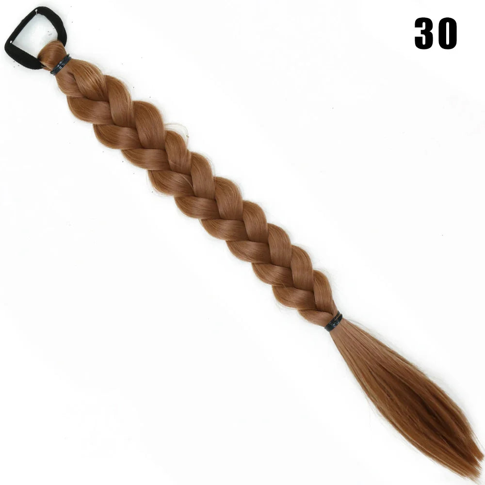 Synthetic Long Twist Braid Ponytail Extensions