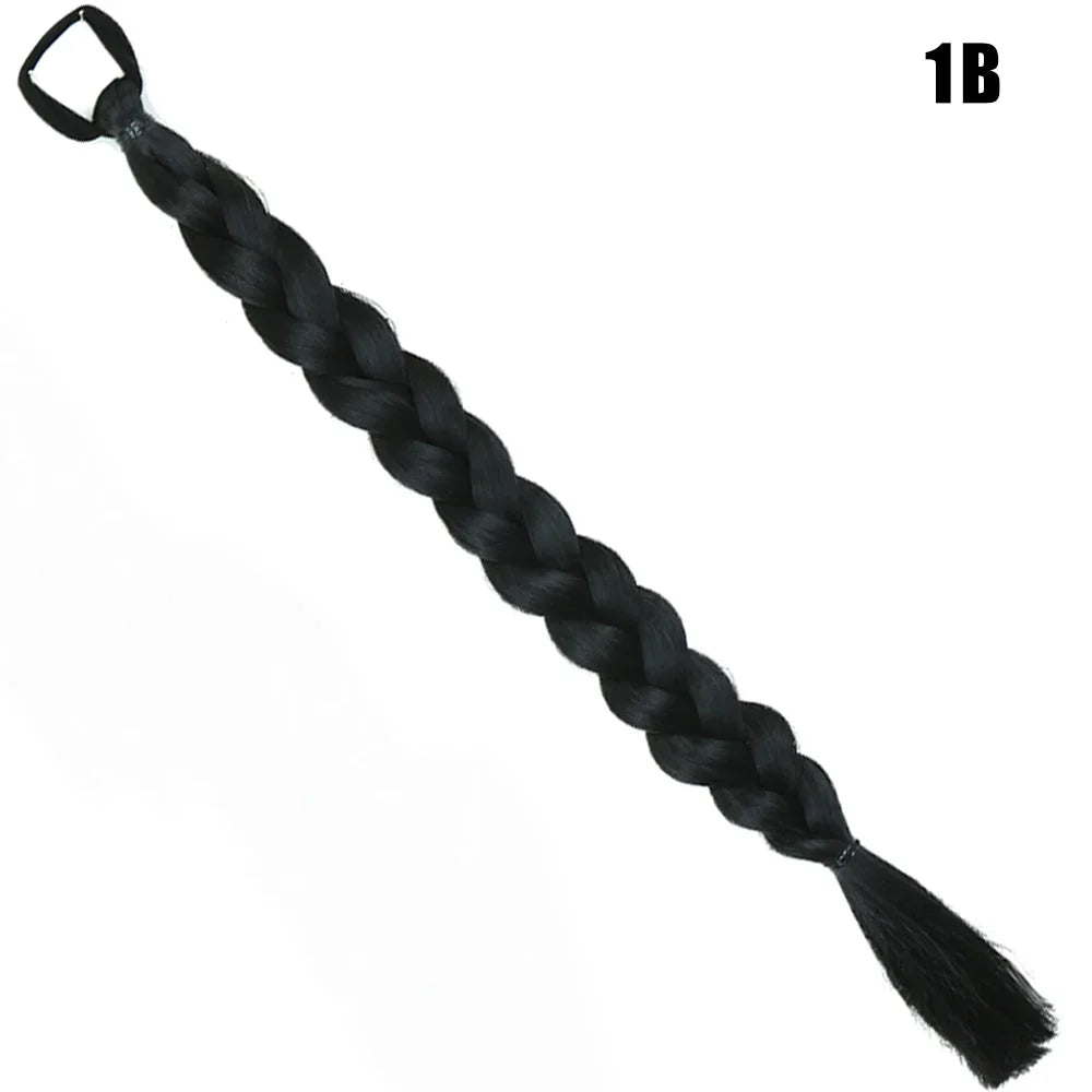 Synthetic Long Twist Braid Ponytail Extensions