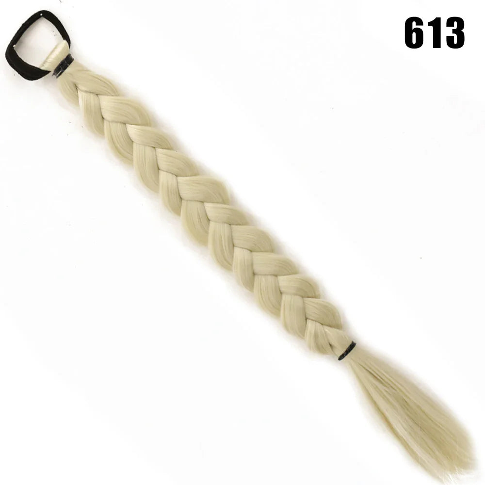 Synthetic Long Twist Braid Ponytail Extensions