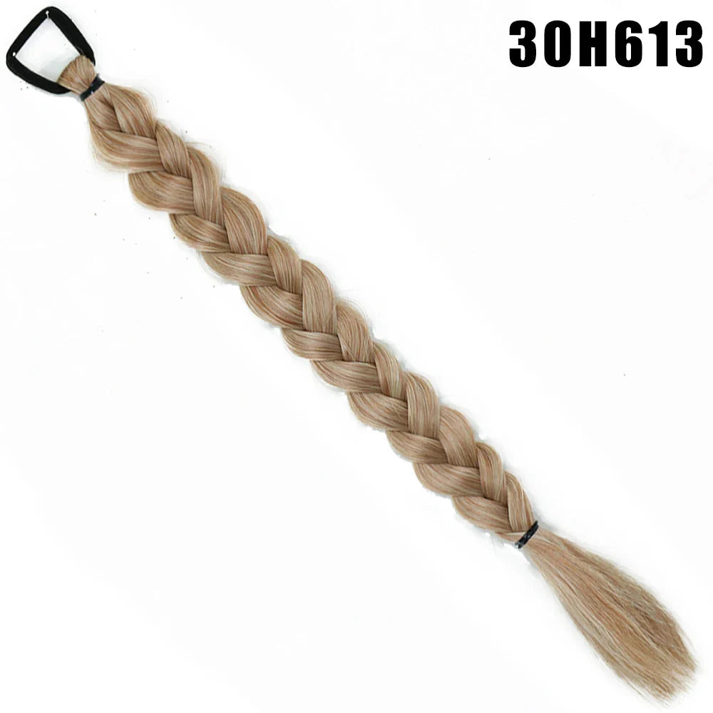 Synthetic Long Twist Braid Ponytail Extensions
