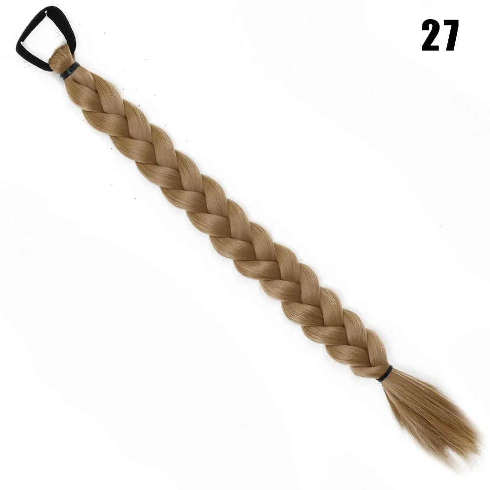 Synthetic Long Twist Braid Ponytail Extensions