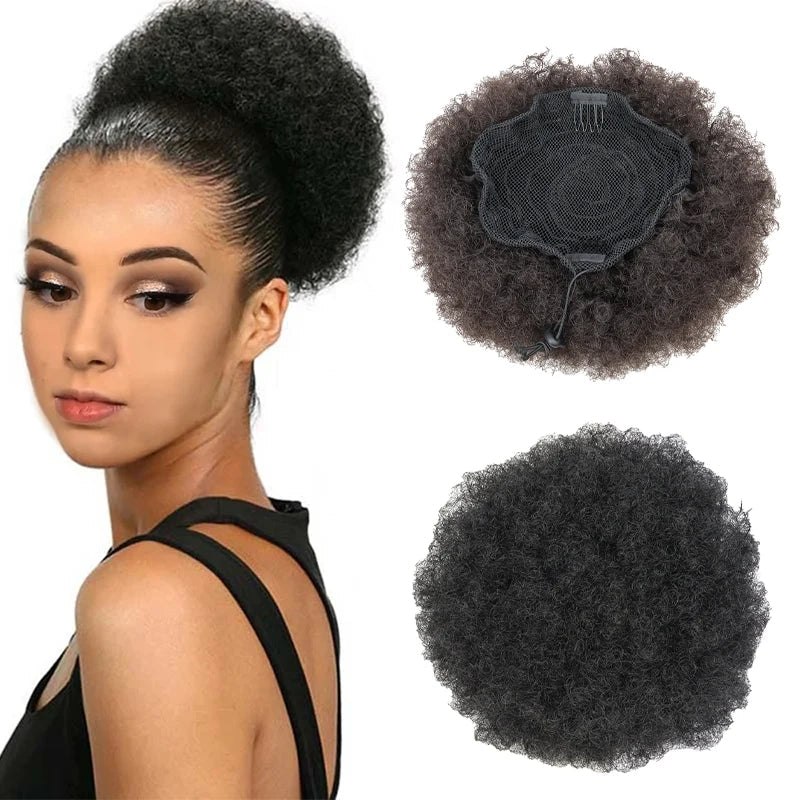 WIGSIN Synthetic Afro Puff Hair Bun Extension