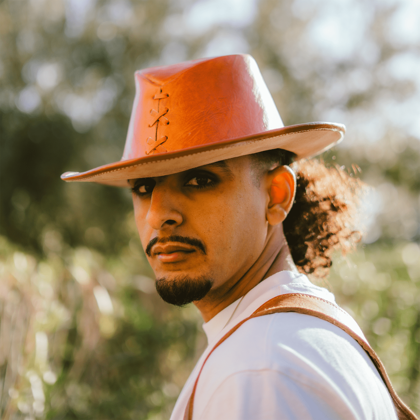Leather Hat Cowboy