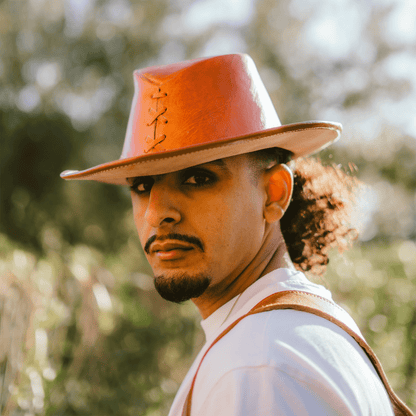 Leather Hat Cowboy