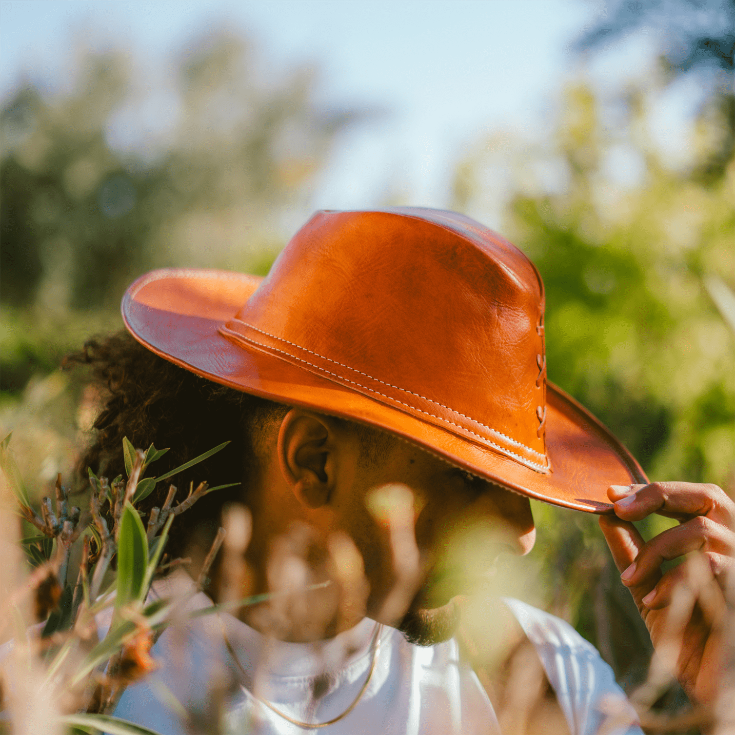 Leather Hat Cowboy