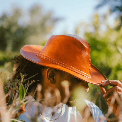 Leather Hat Cowboy
